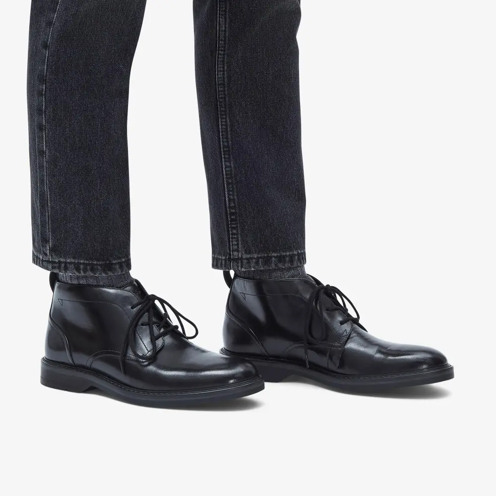Men’s Aldwin Chukka Black Leather Boots online