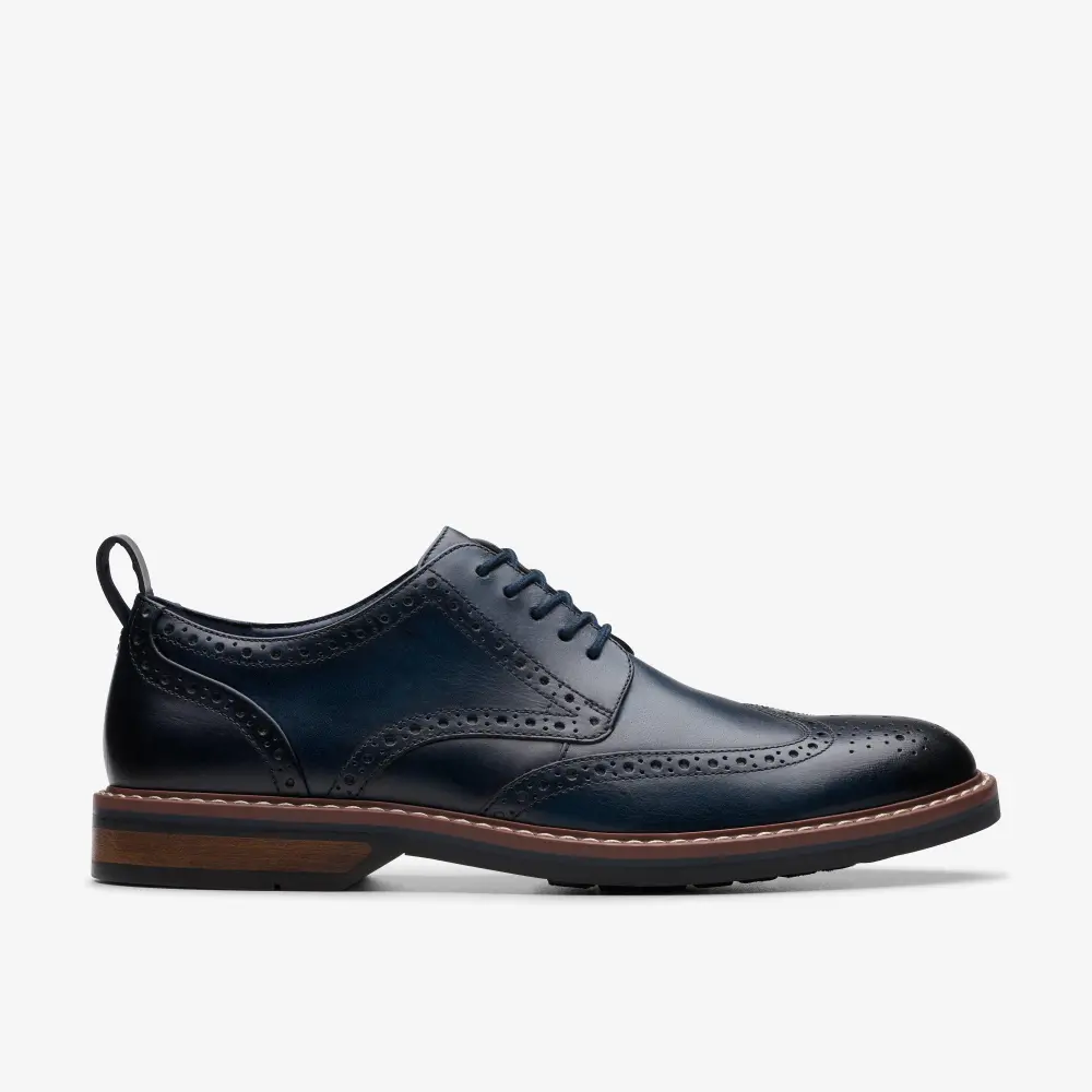 Mens Aldwin Limit Navy Leather Oxford Shoes online