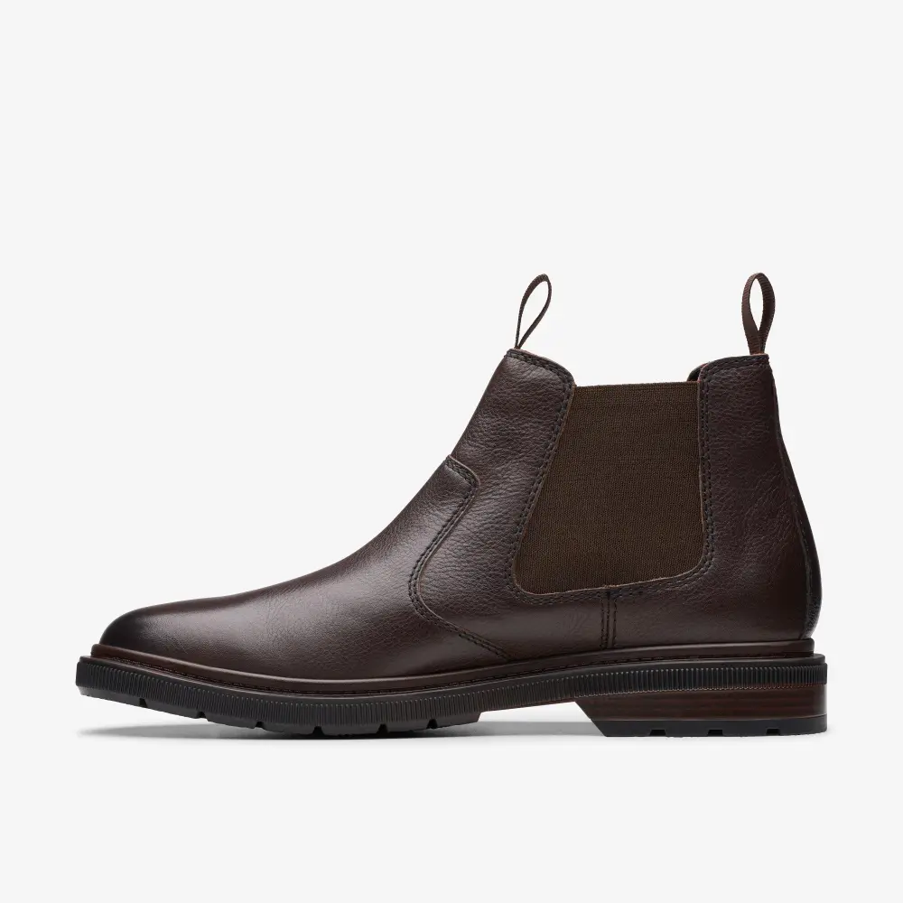 Mens Burchill Up Dark Brown Leather Chelsea Boots online