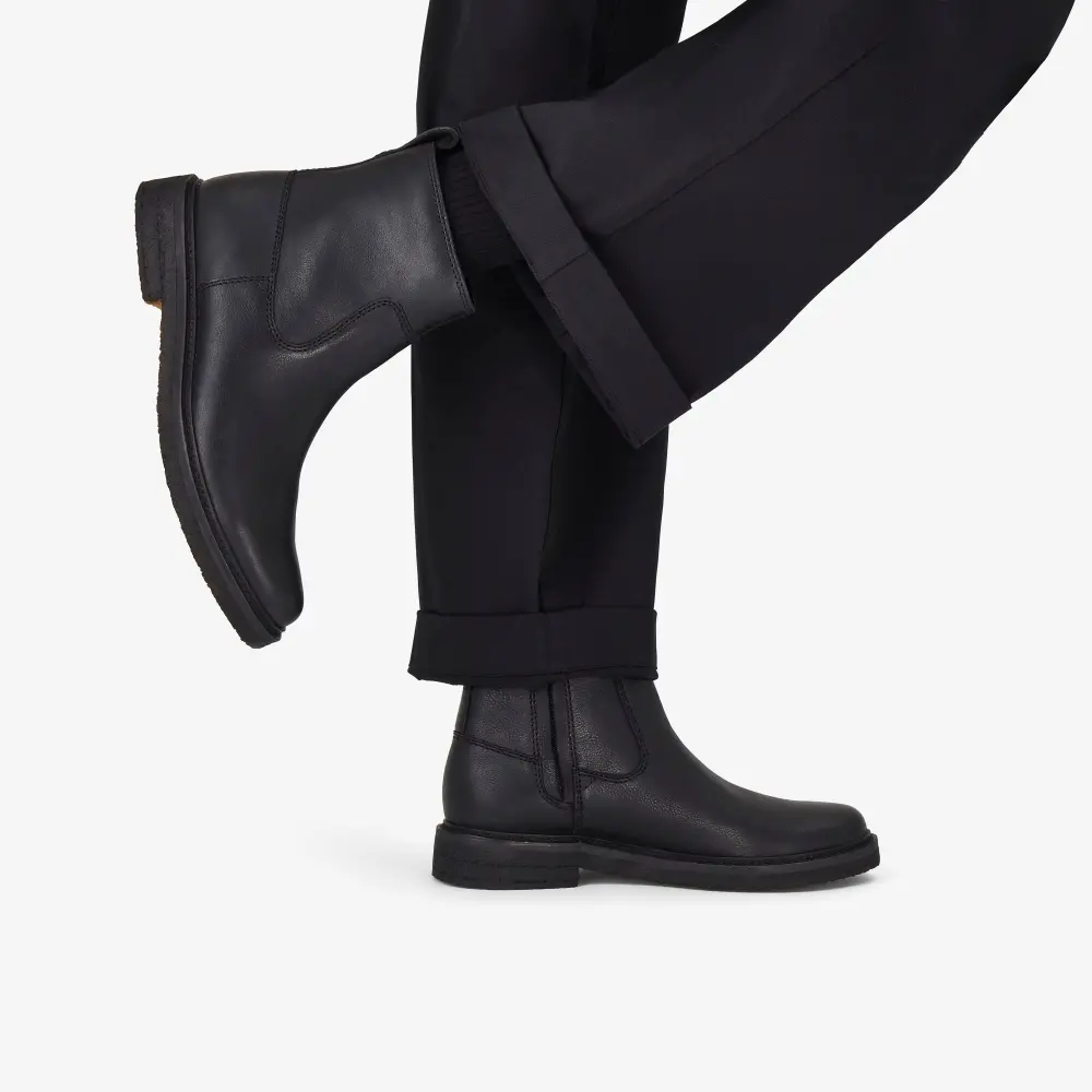 Mens Clarkdale Boot Black Leather Chelsea Boots online