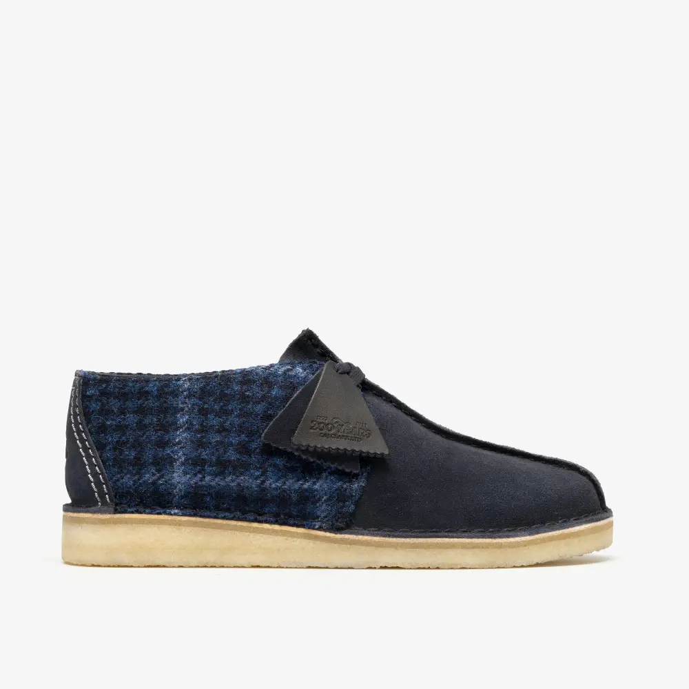 Mens Desert Trek Navy Tweed Shoes online