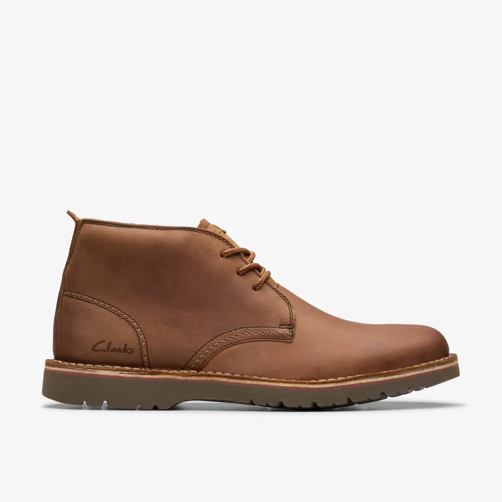 Mens Eastridge Mid Light Brown Leather Boots online