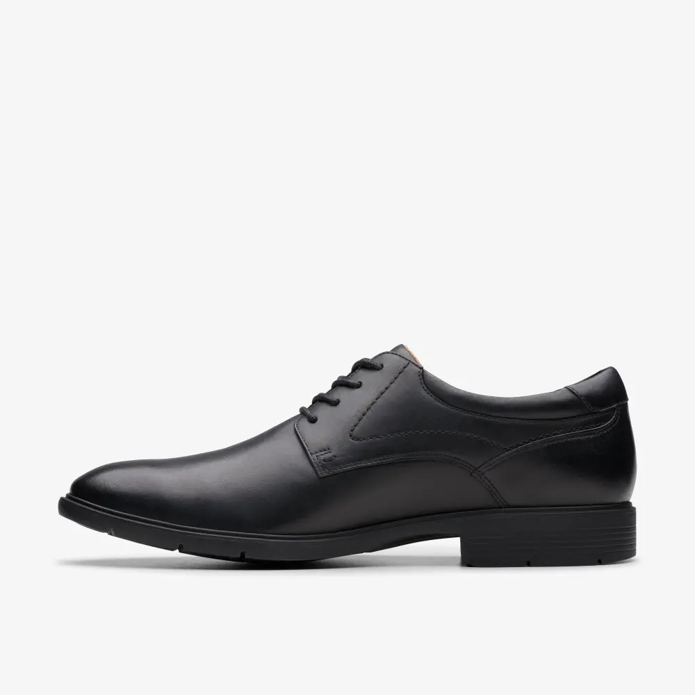 Men’s Eldredge Plain Black Leather Oxford Shoes Clarks online