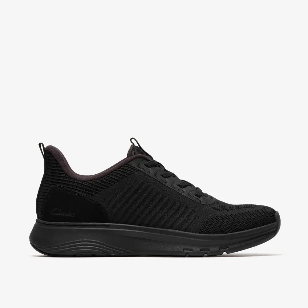 Mens Motion Trek LT Black Knit Sneakers online