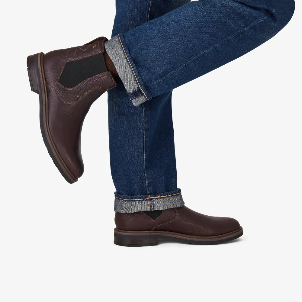 Mens Newford Easy Brown Leather Boots online