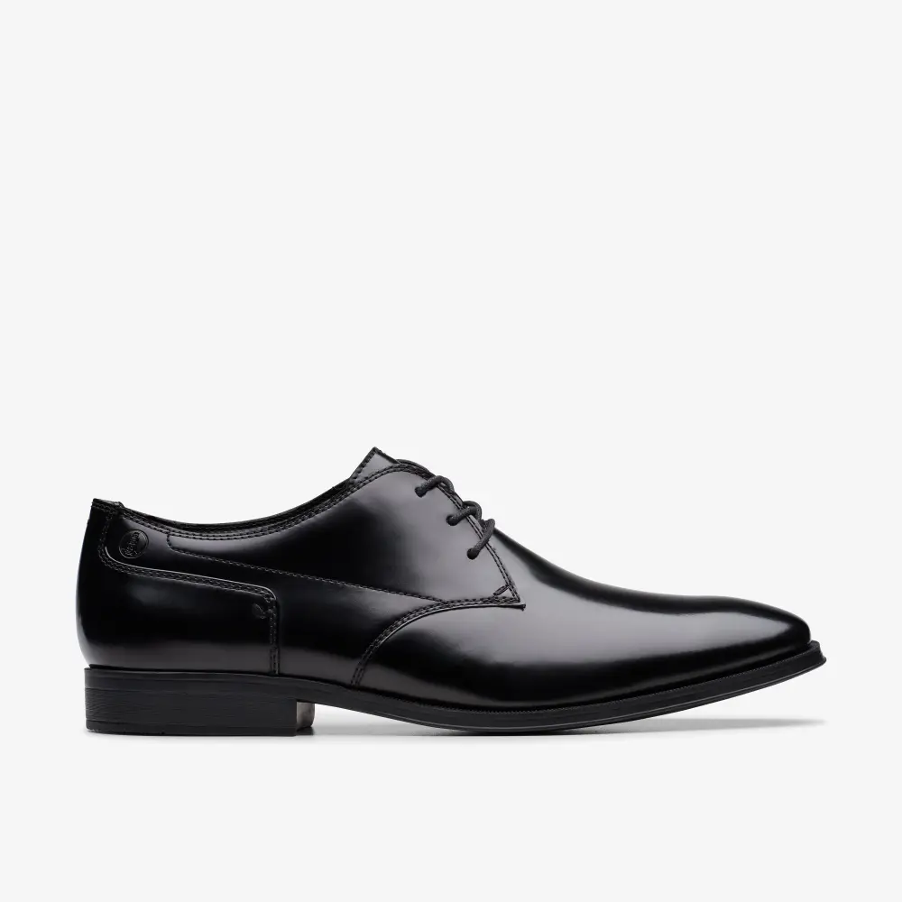 Mens Paulton Lace Black Hi Shine Leather Oxfords online
