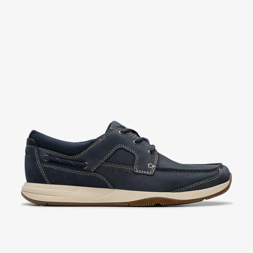 Mens Sailview Lace Navy Nubuck Boat Shoes online