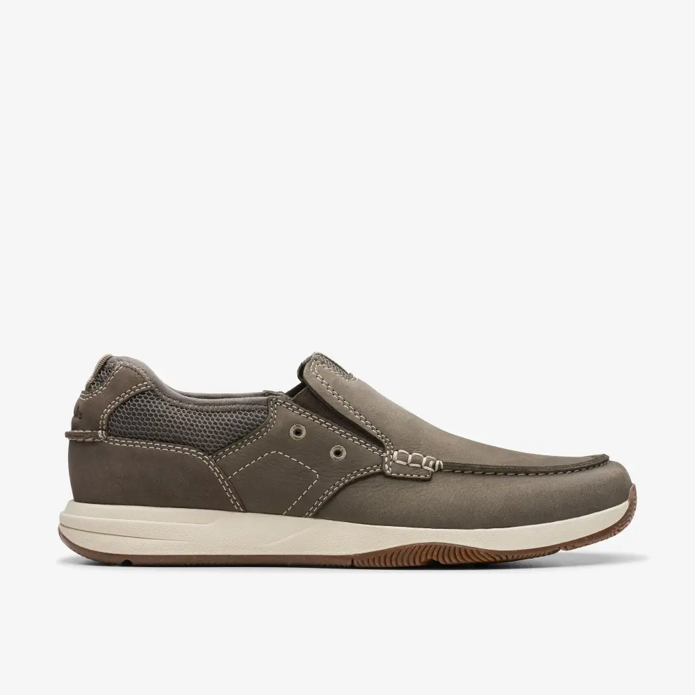 Mens Sailview Step Taupe Nubuck Slip-On Boat Shoes online