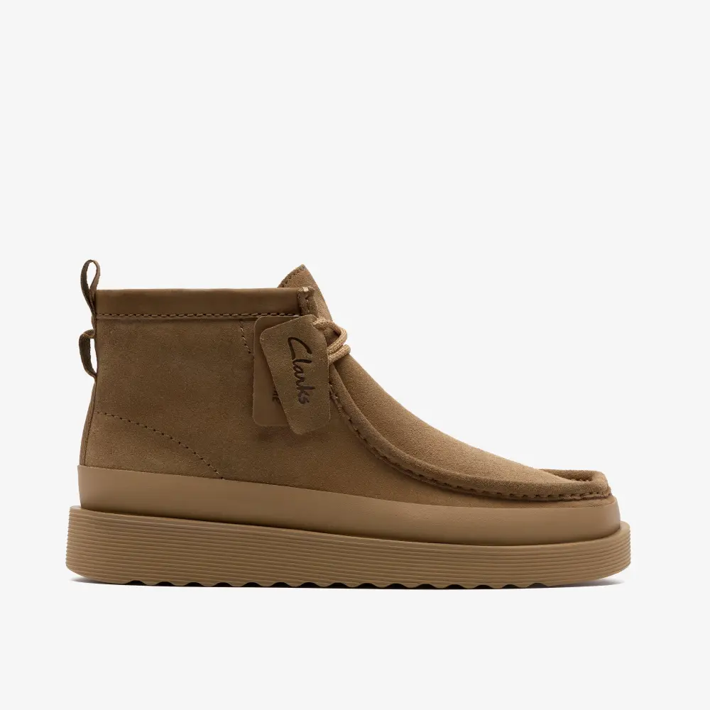 Mens Wallabee FTR2 Hi Boot Dark Sand Suede online