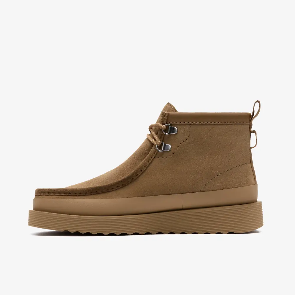 Mens Wallabee FTR2 Hi Boot Dark Sand Suede online