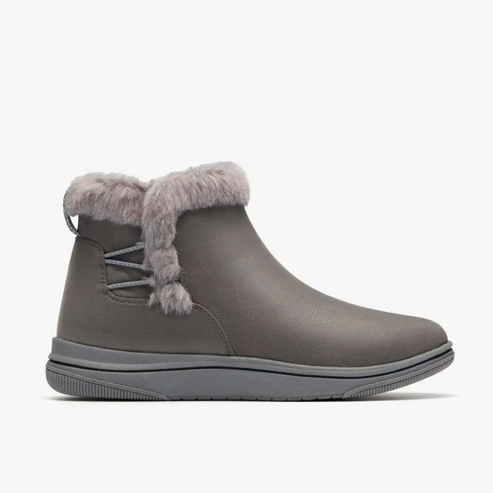 Womens Breeze Fur Dark Grey Ankle Boots online