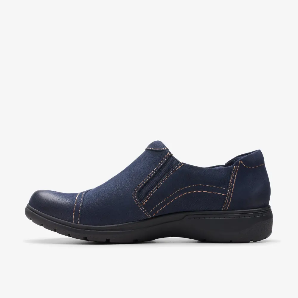 Womens Carleigh Ray Navy Nubuck Slip Ons online