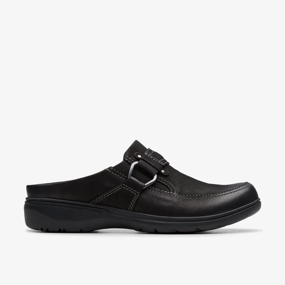 Womens Carleigh Viola Black Nubuck Clogs & Mules online