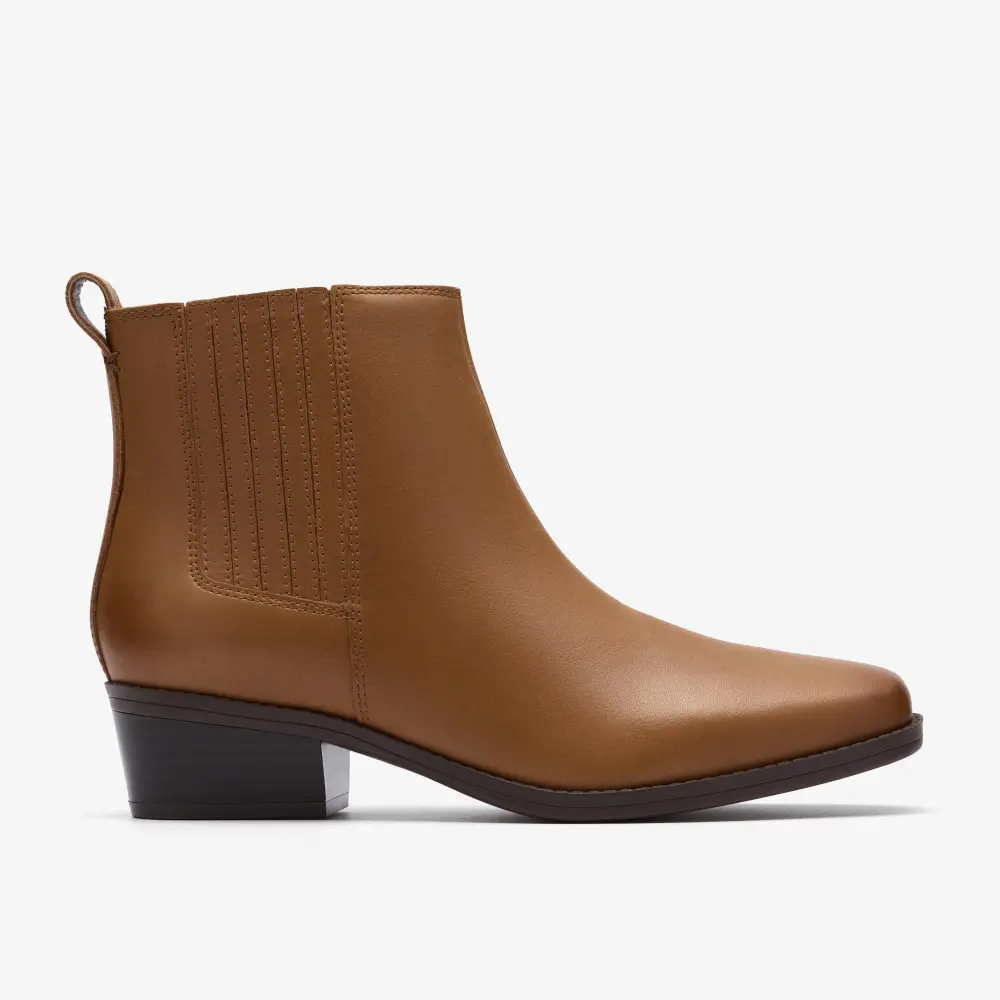 Womens Danyelle Skip Tan Leather Ankle Boots online