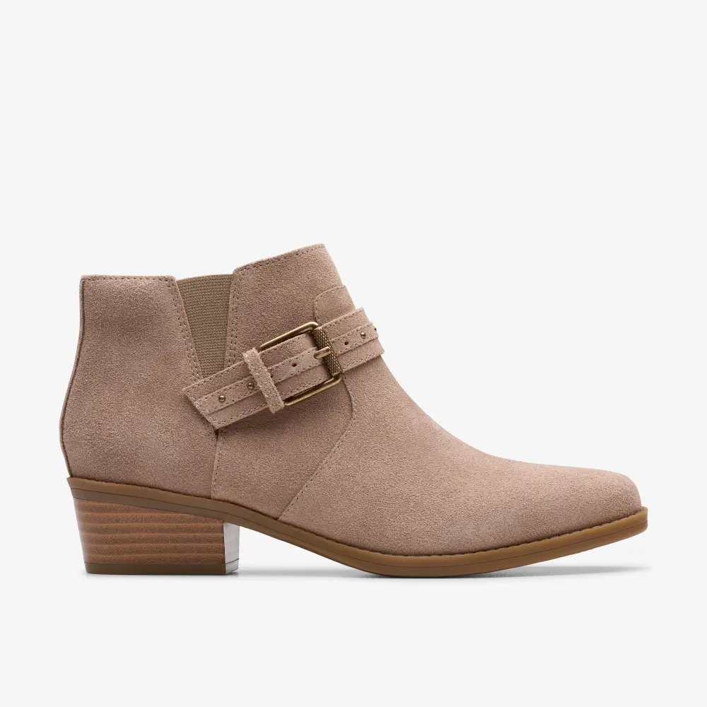Womens Danyelle Wish Light Taupe Suede Ankle Boots online