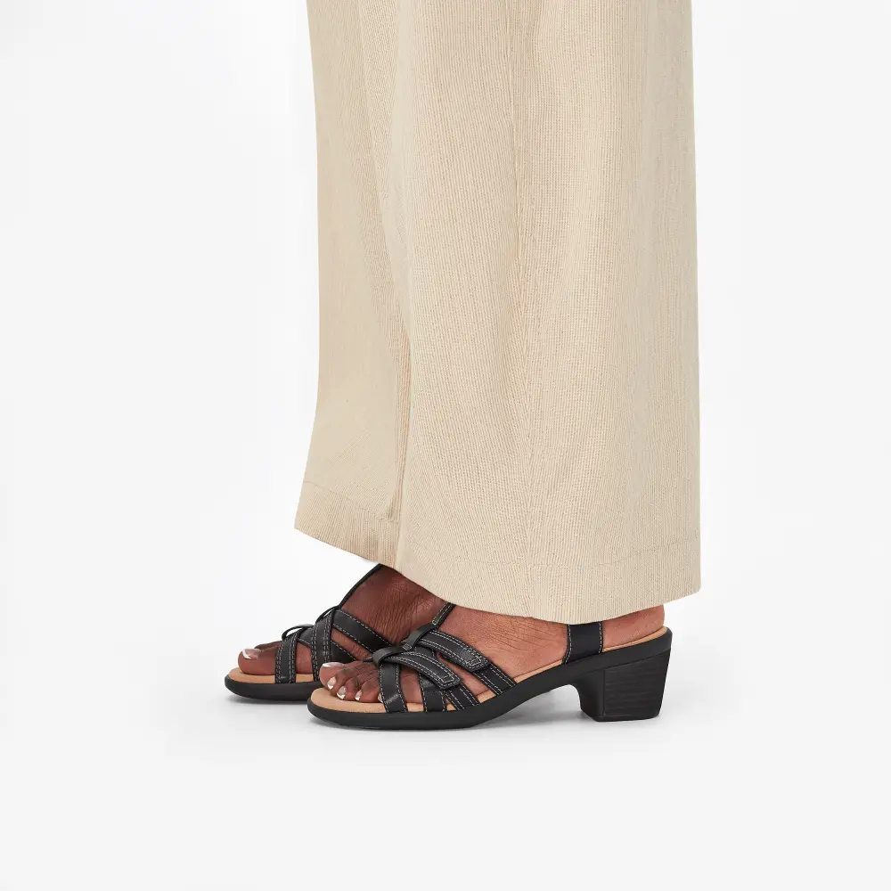 Women’s Emily 2 Rose Black Leather Heeled Sandals online