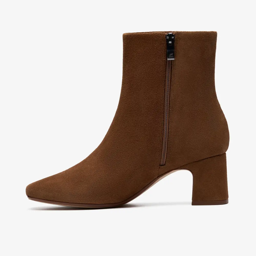 Womens Fernie Zip Walnut Suede Ankle Boots online
