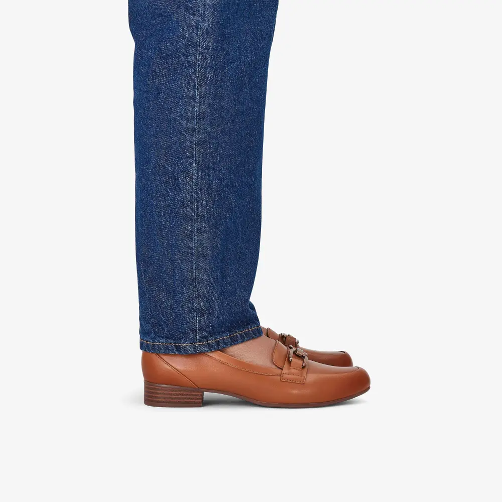 Womens Juliet Echo Tan Leather Loafers online