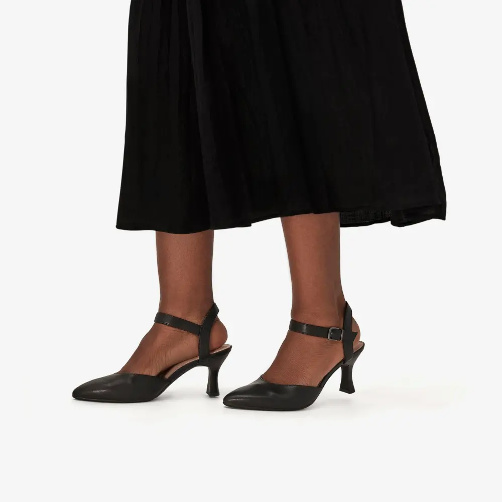 Women’s Kataleyna Cora Black Leather Heels online