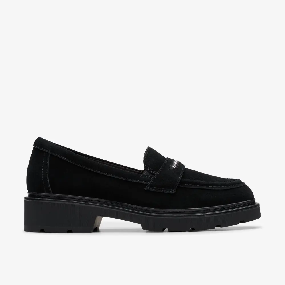 Womens Lauryl Step Black Suede Slip-Ons online
