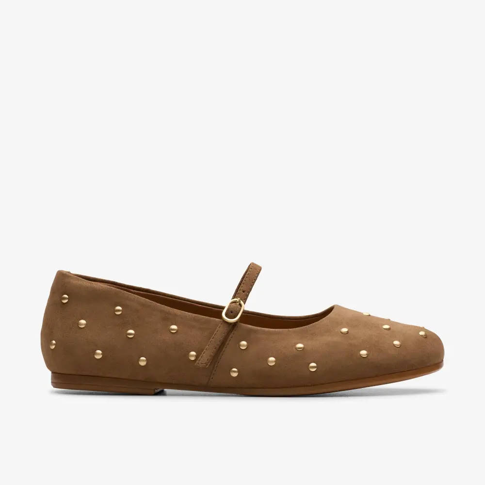Womens Livia Stud Walnut Mary Janes Shoes online