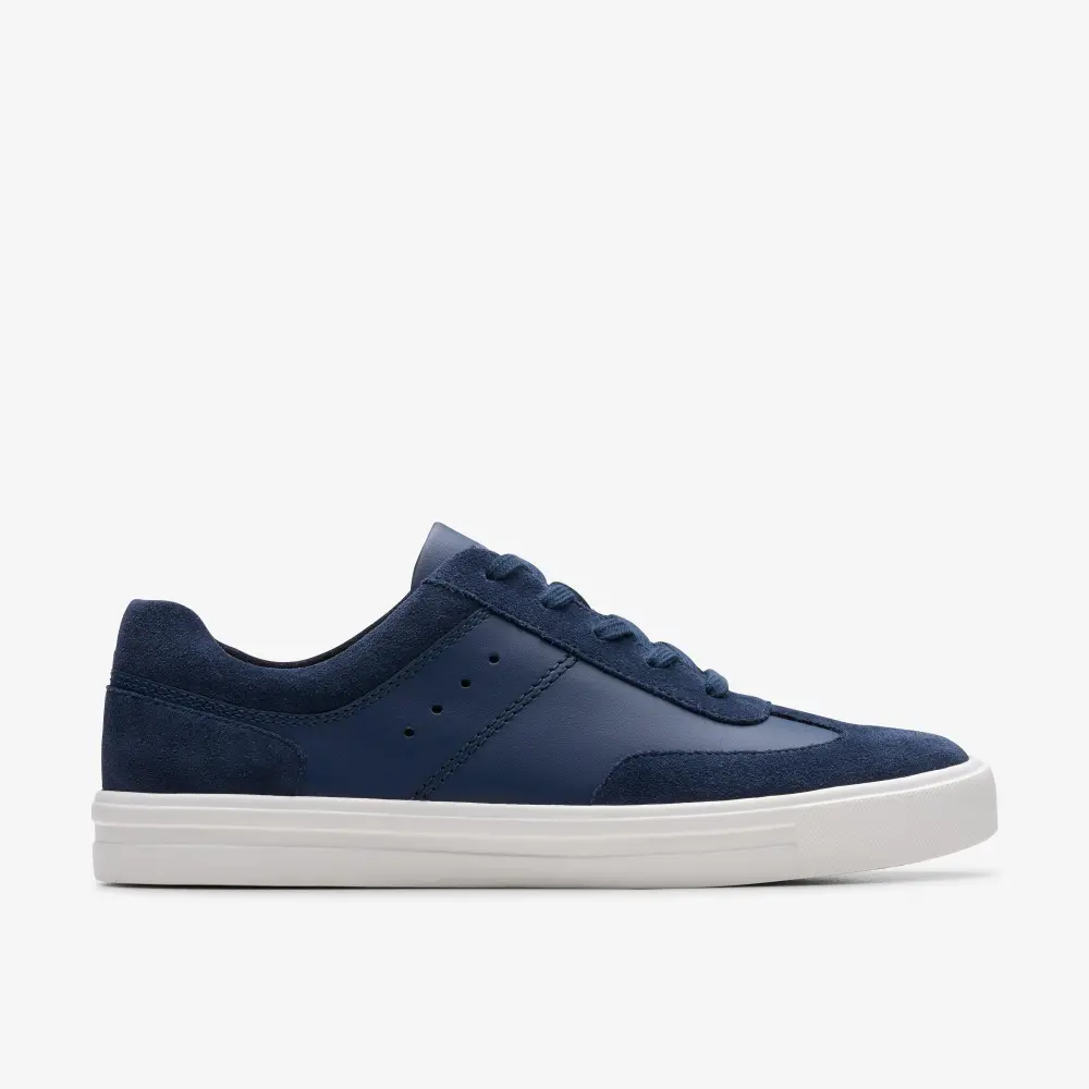 Womens Makea Court Navy Leather Sneakers online