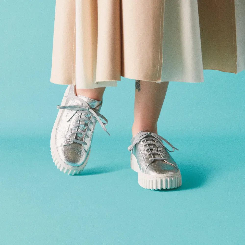 Womens Mayhill Walk Silver Metallic Sneaker online