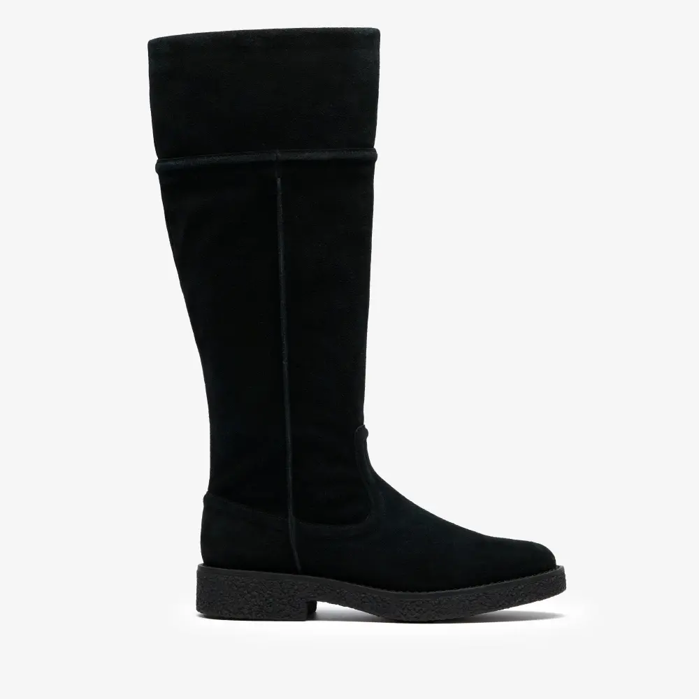 Womens Nella Hi Black Suede Knee High Boots online