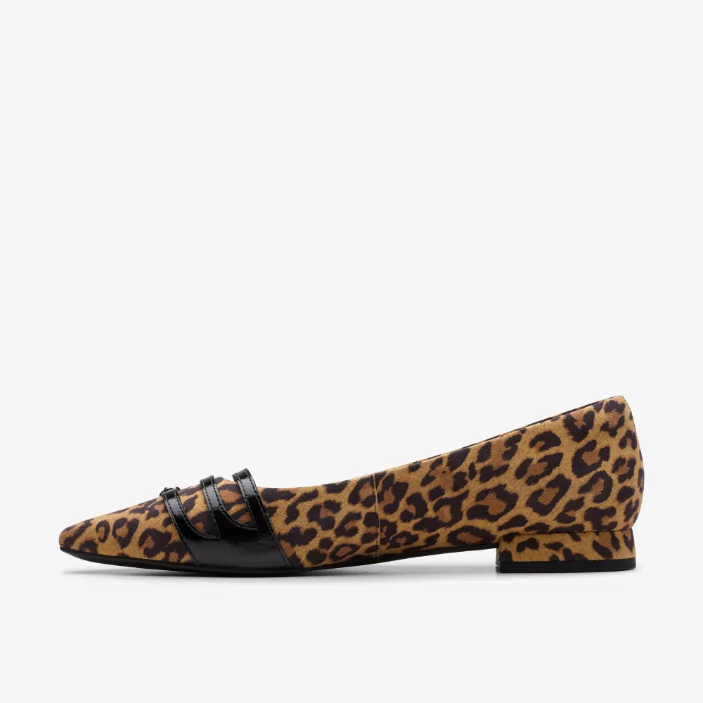 Women’s Sensa15 Strap Leopard Suede Ballet Flats online
