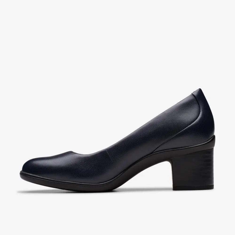 Womens Shaya Poppy Navy Leather Pumps online