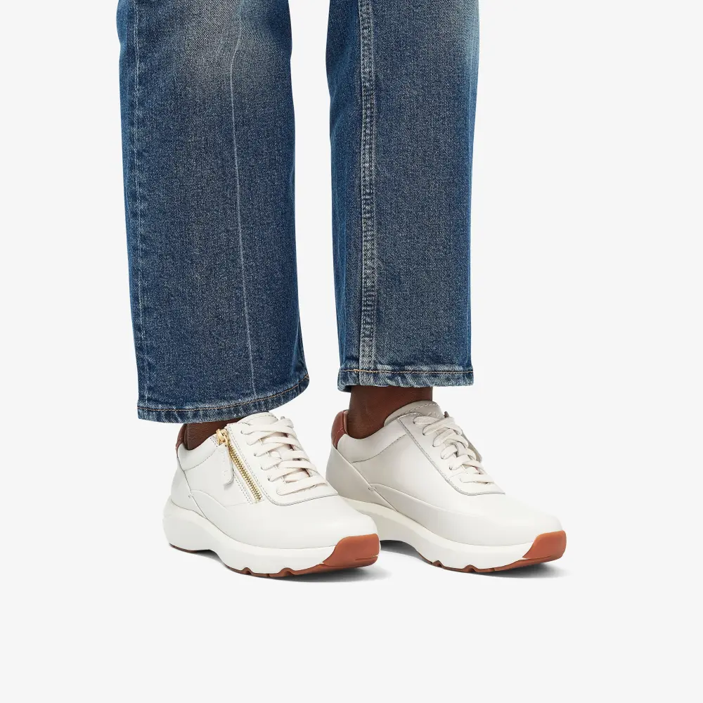 Women’s Tivoli Zip Off White Leather Sneakers online